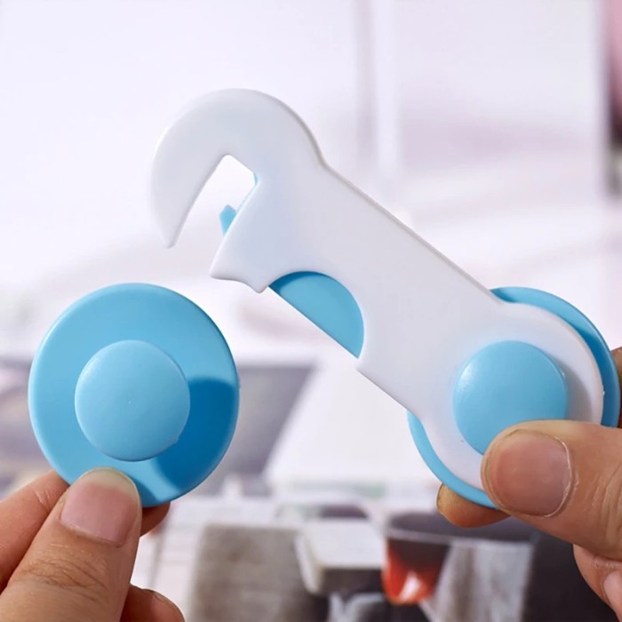 Pengaman Pintu Minimalis Kunci Laci Lemari Kulkas Baby Safety Lock — 9