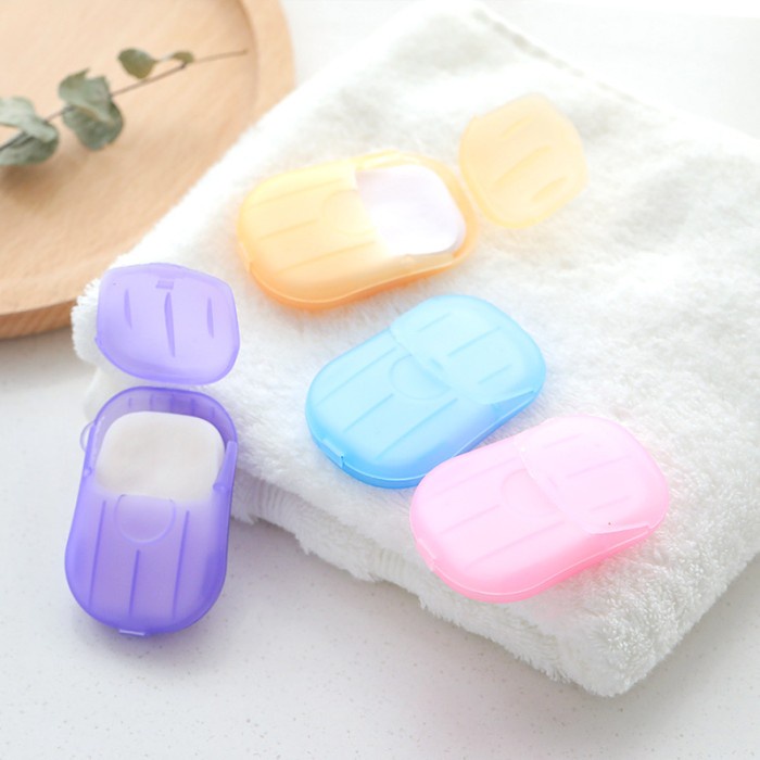 Sabun Mandi Cuci Tangan Kertas Traveling Portable Organik Paper Soap
