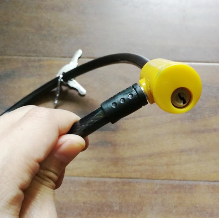 Kunci Gembok Rantai Sepeda Anti Maling Kabel Pengaman Motor Helm — 6