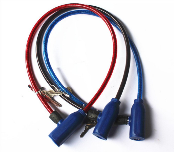 Kunci Gembok Rantai Sepeda Anti Maling Kabel Pengaman Motor Helm — 4