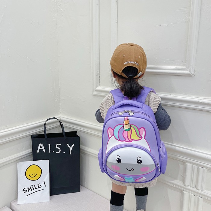 Tas Ransel Kecil Lucu Anak Wanita Korea 3d Unicorn Backpack — 7