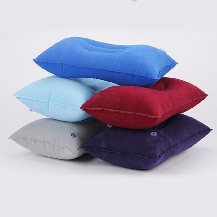 Bantal Angin Kepala Tiup Camping Outdoor Portable Travel — 2