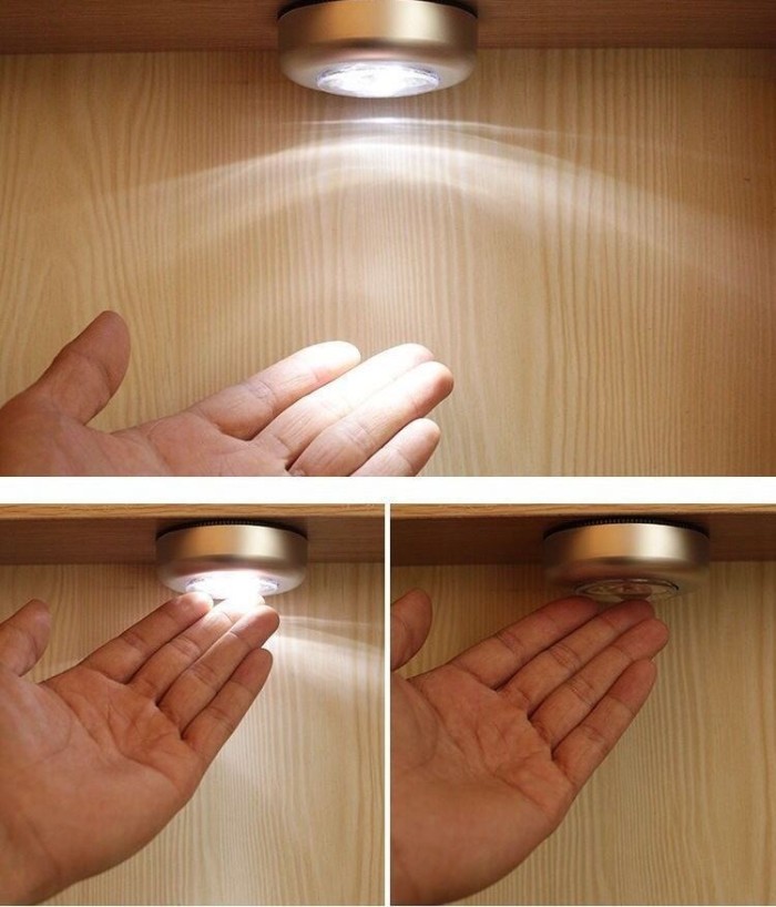 Lampu Emergency Portable Tempel Dinding Led Stick And Click Touch Lamp — 4