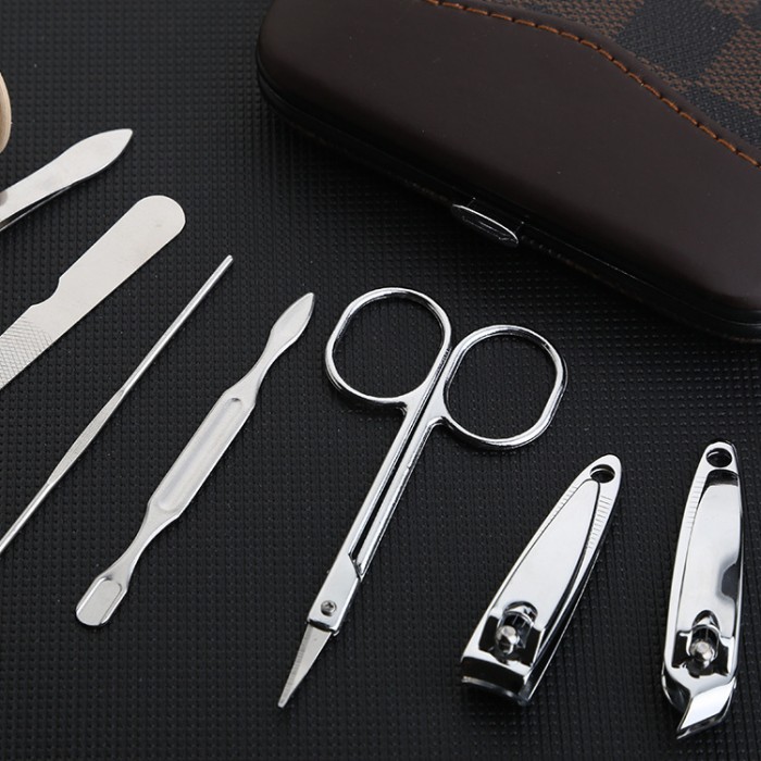 Set 7 Pcs Gunting Kuku Nail Art Set Perlengkapan Manicure Pedicure — 5
