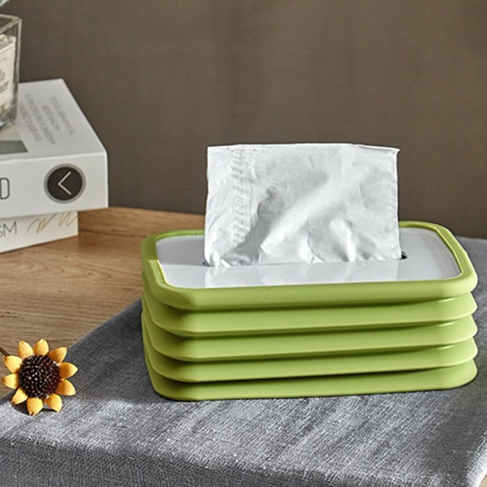 Tempat Tissue Kotak Unik Minimalis Flexibel Foldable Tissue Box — 8