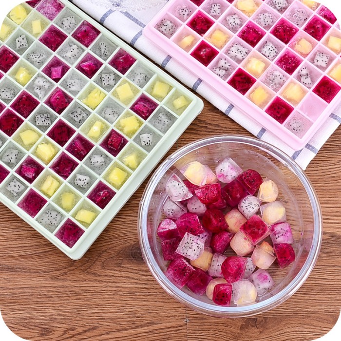 Cetakan Es Batu Agar Agar Jelly Kulkas Unik Plastik 96 Grid — 6