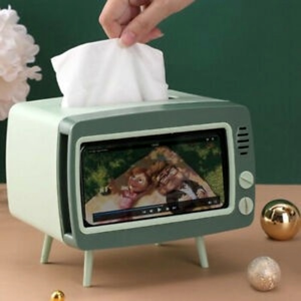 Tempat Kotak Tisu Tissue Box Model Tv Stand Dengan Holder Hp