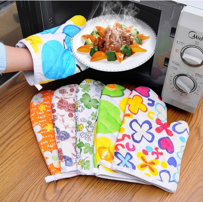 Sarung Tangan Baking Masak Oven Anti Panas Motif Anti Heat Gloves — 7