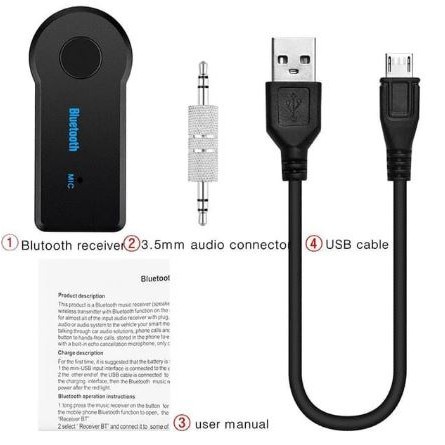 Bluetooth Receiver Audio Mobil mp3 Speaker Aux Jack 3.5 mm — 6