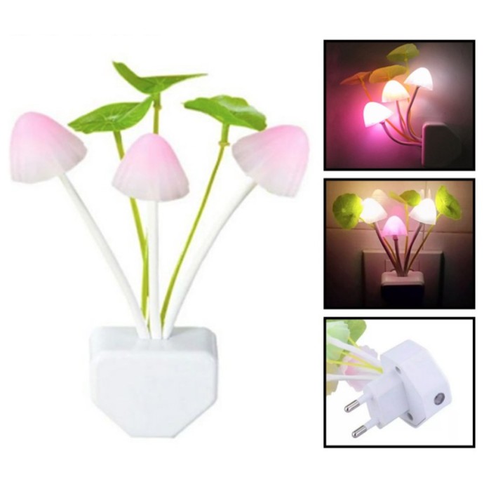 Lampu Sensor Cahaya LED Night Lamp Bentuk Jamur Avatar Mushroom — 5