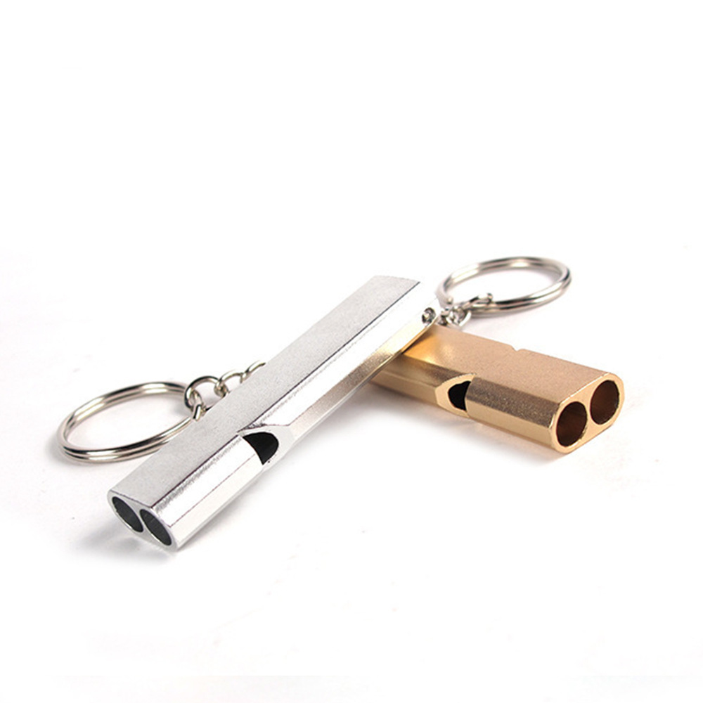 Gantungan Kunci Peluit Unik Aluminium Emergency Whistle Keychain — 6