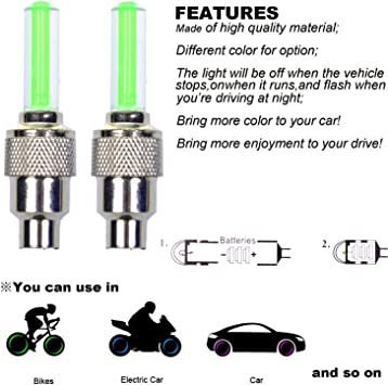 Tutup Pentil Ban Motor Motor Mobil Nyala Led 1 Pcs — 4
