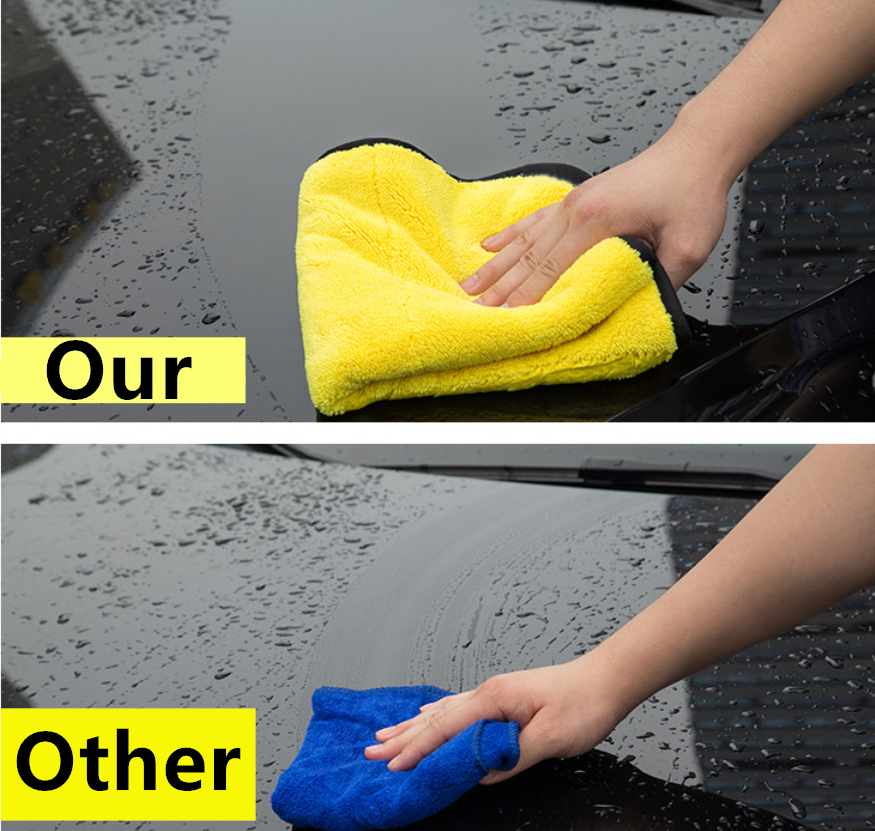 Kain Lap Microfiber Mobil Dapur 2 Sisi Tebal Halus 30x30 — 4