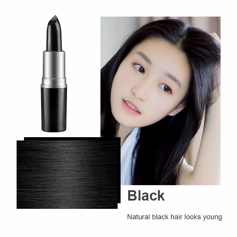 Semir Cat Rambut Anti-uban Warna Hitam Lipstik Bright Hair Color Pen