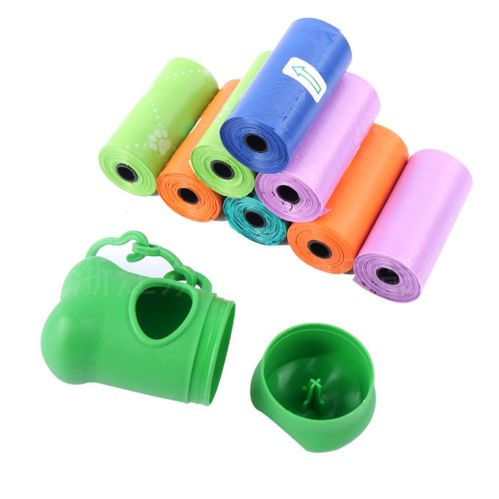 Poop Bag Wadah Sampah Roll Model Tulang dengan Gantungan — 8