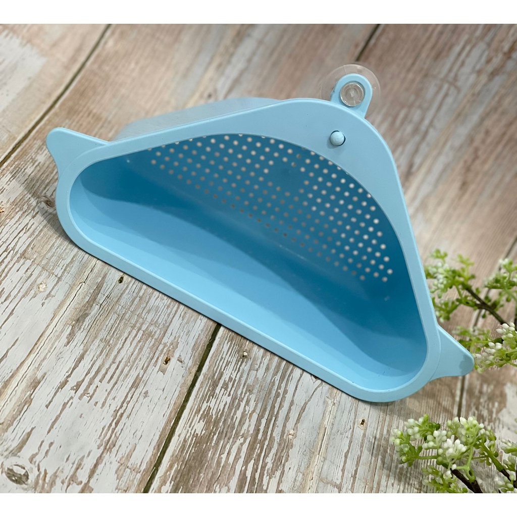 Rak Saring Segitiga Penyimpanan Sampah Kitchen Sink Wastafel — 8