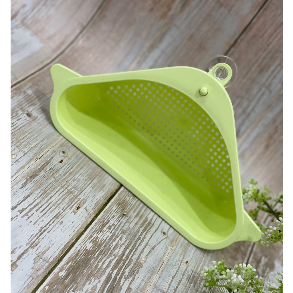 Rak Saring Segitiga Penyimpanan Sampah Kitchen Sink Wastafel