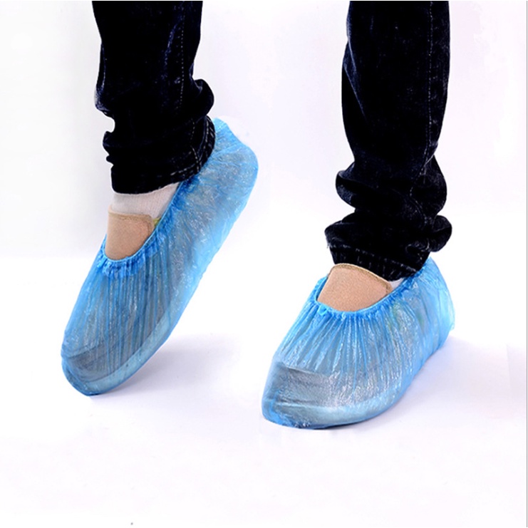 Sarung Sepatu Medis Plastic Shoes Cover Isi 100pcs