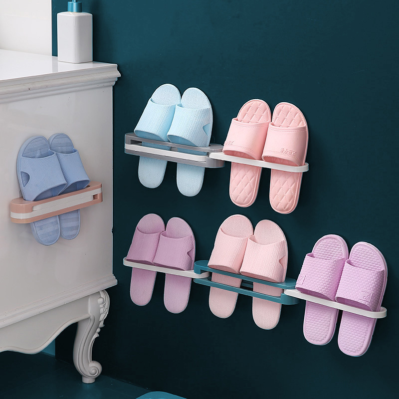 Rak Sepatu Lipat Tempel Dinding 3in1 Portable Multifungsi — 2