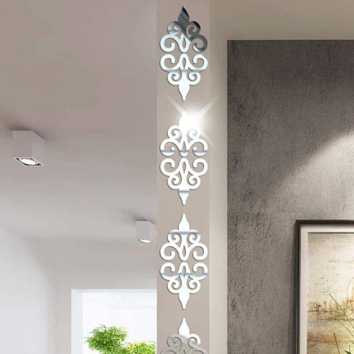 Stiker Dinding Cermin Dekorasi Rumah Akrilik 10 Pcs — 10