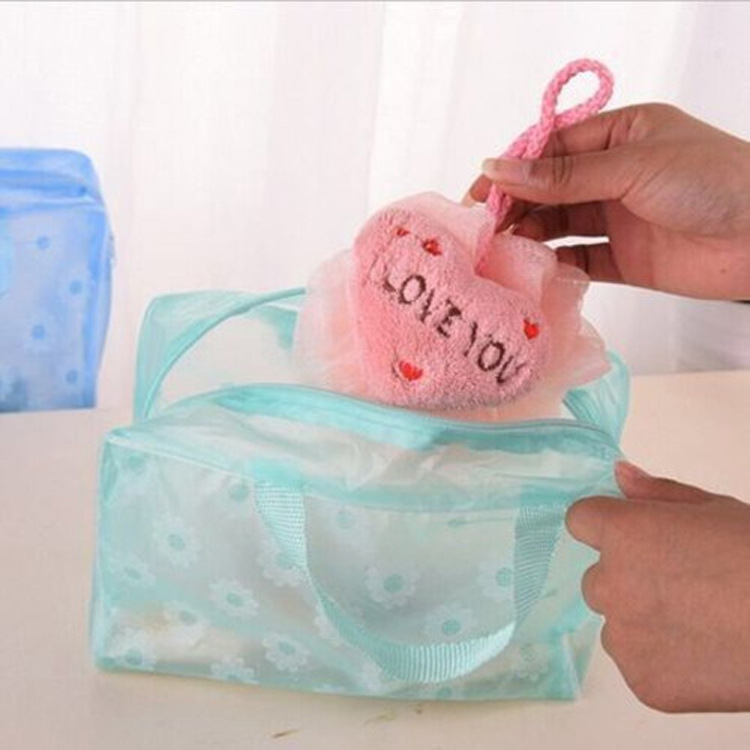Tas Plastik Transparant Anti Air Pouch Make Up Travelling Bag — 3