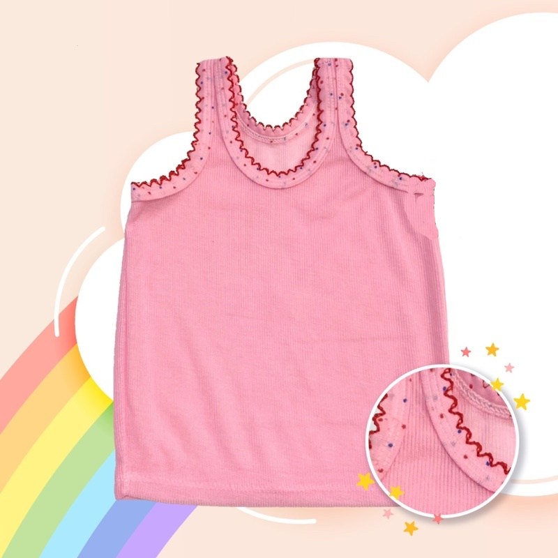 Singlet Kaos Dalam Anak Dan Bayi Warna Lux Dengan Model Klasik — 2