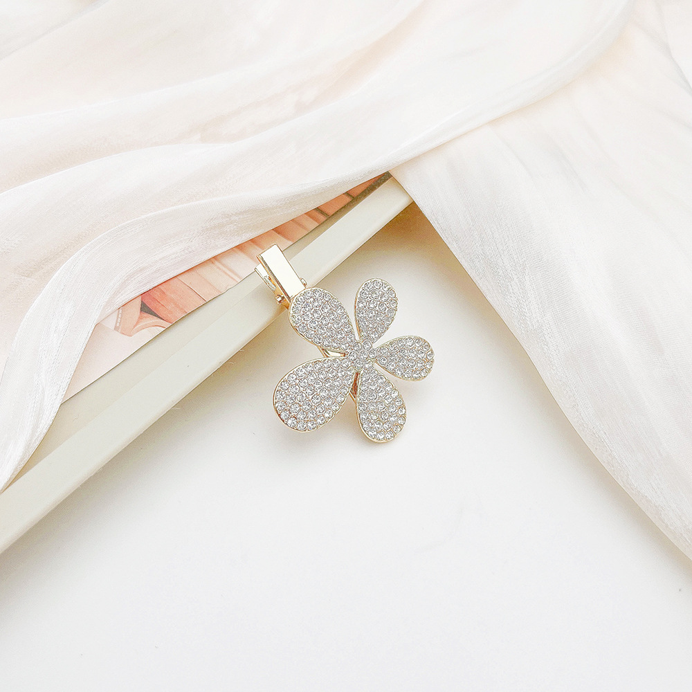 Jepitan Rambut Model Mutiara Crystal Korea Hair Clip — 5