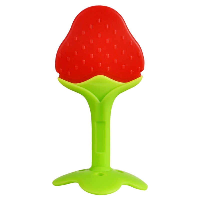 Teether Gigitan Silikon Model Buah untuk Bayi BPA Free