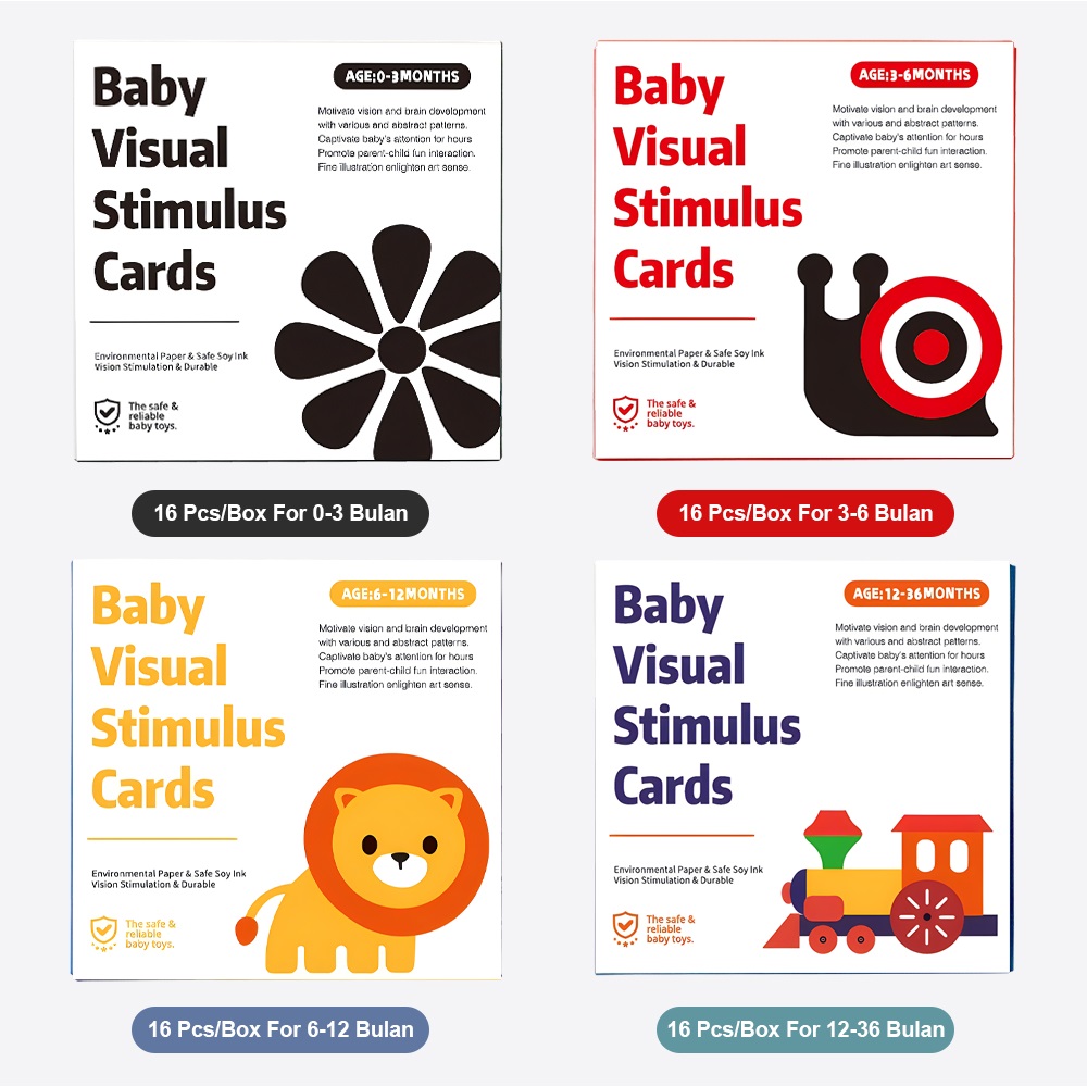 Kartu Pintar Stimulasi Edukasi Untuk Bayi Visual Cards — 4