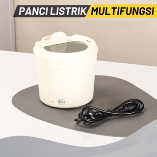 Panci Elektrik Portable Mini 1.2L Stainless Steel Multifungsi