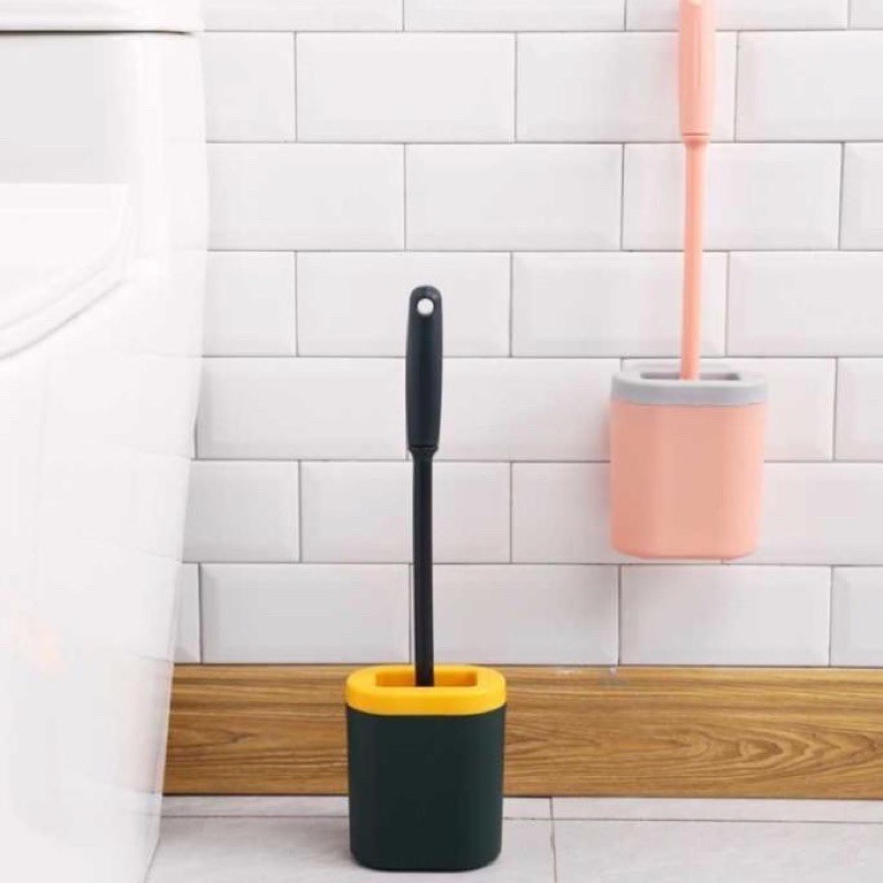 Sikat WC Toilet Silikon Tipe Lantai Brush Toilet Silicone Floor Type