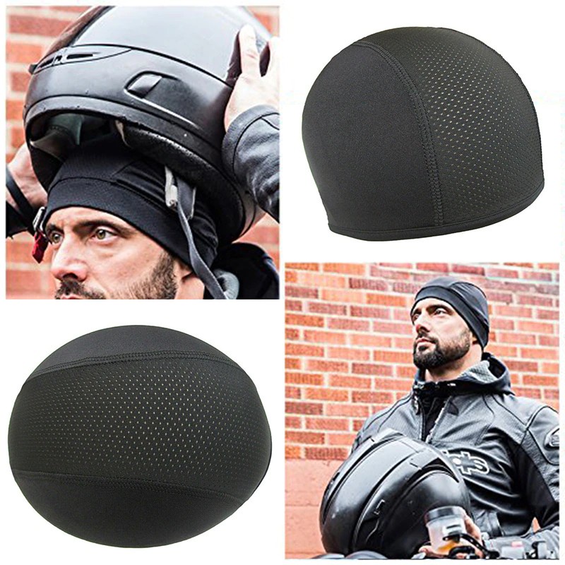 Topi Inner Cap Skull Cap Cover Beanie untuk Helm Motor