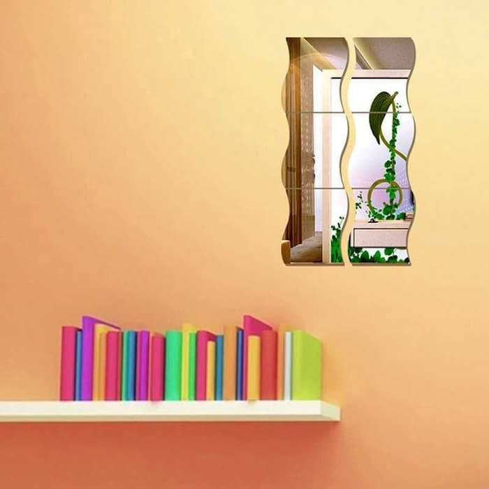 Stiker Dinding Acrylic Cermin Kaca Tempel Dekorasi Ruangan — 6