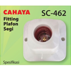 Fitting Lampu Plafon Segi E27 Tempat Lampu Di Plafon — 8