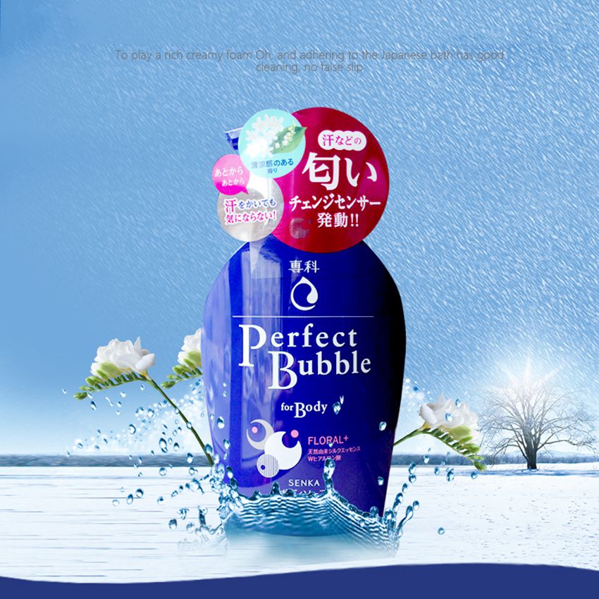 Sữa tắm Senka Perfect Bubble For Body Floral+ 500ml