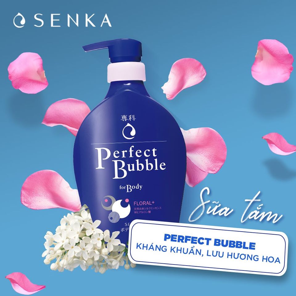 Sữa tắm Senka Perfect Bubble For Body Floral+ 500ml