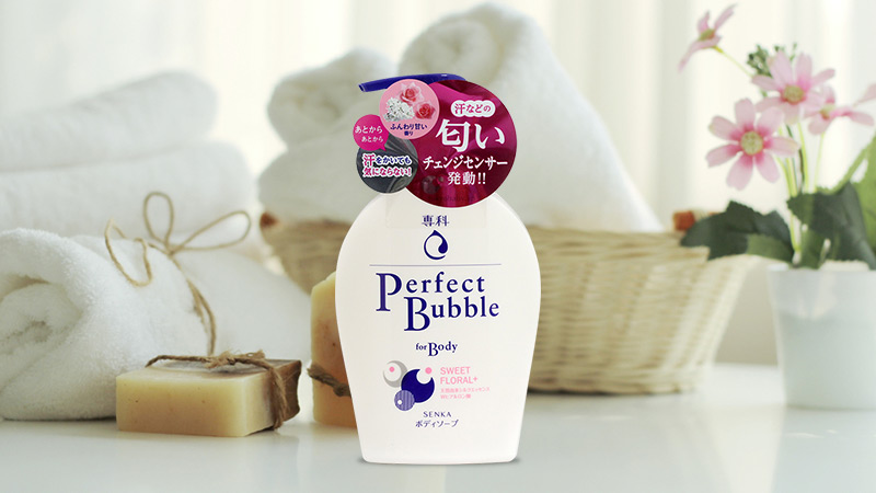 ff238387 kết quả hình ảnh cho sữa tắm trắng da shiseido perfect bubble for body floral - Sữa tắm Senka Perfect Bubble for Body 500ml - Hương hoa hồng và đinh hương