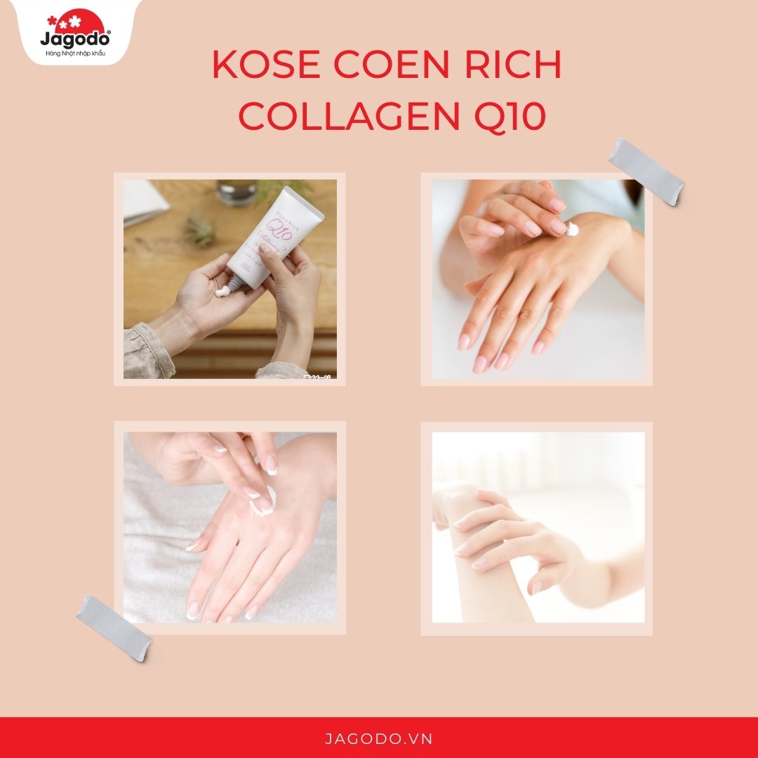 Kem dưỡng da tay Kose Coen Rich Collagen Q10 80g