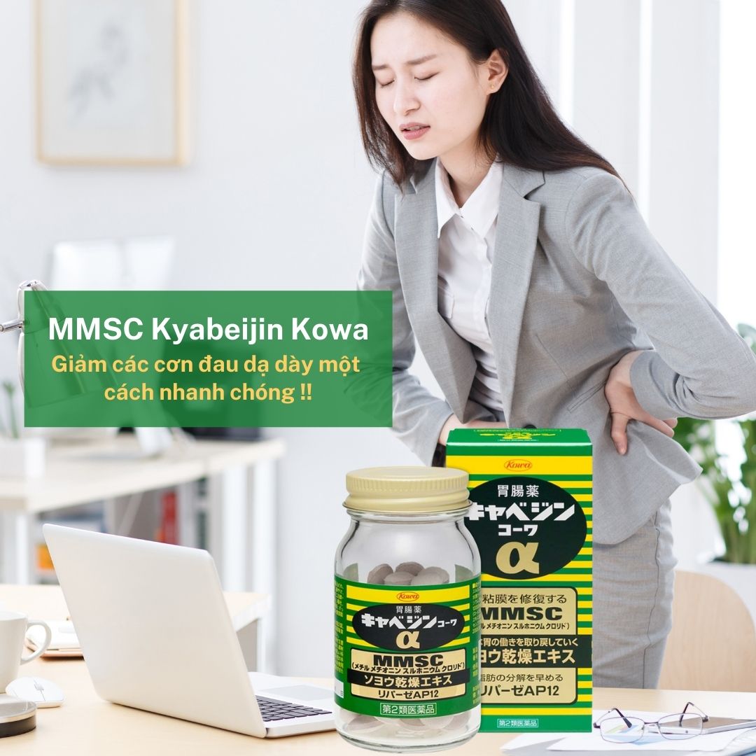 Viên uống hỗ trợ điều trị đau dạ dày MMSC Kyabeijin Kowa 300 viên - Jagodo