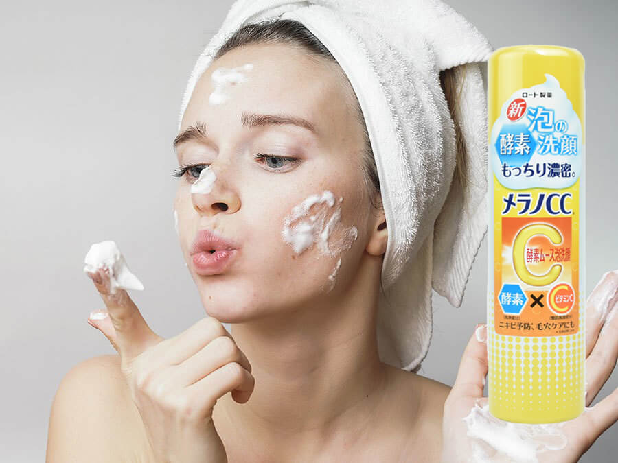 Sữa rửa mặt trắng da, mờ thâm Rohto CC Melano Face Wash 150g