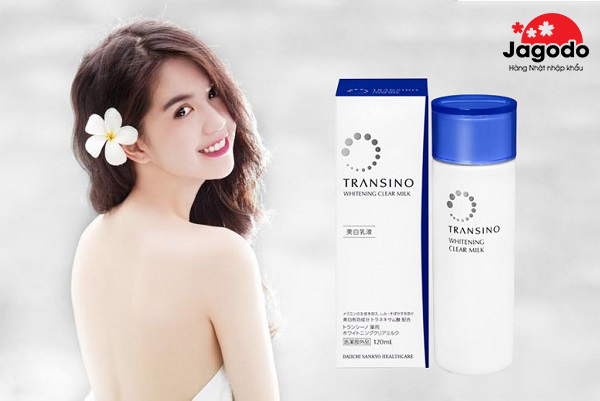 7e6b5468 review transino whitening clear milk 120ml - Sữa dưỡng trắng da, mờ nám Transino Whitening Clear Milk 120ml