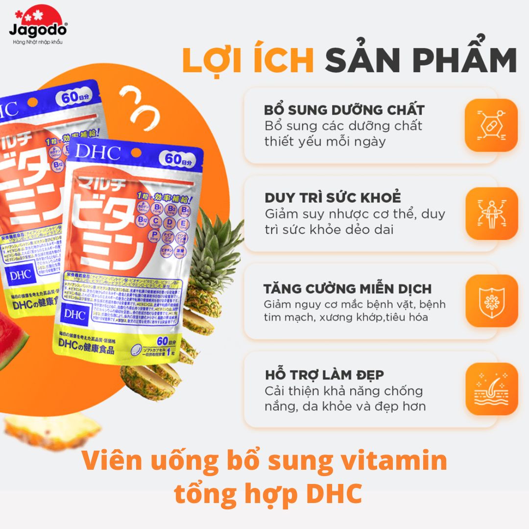 Viên uống bổ sung vitamin tổng hợp DHC 