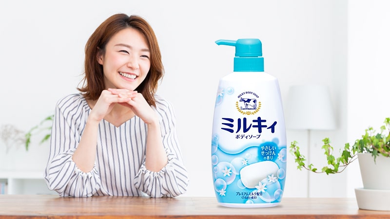 Sữa tắm sữa bò Milky Body Soap 550ml – Hương hoa cỏ
