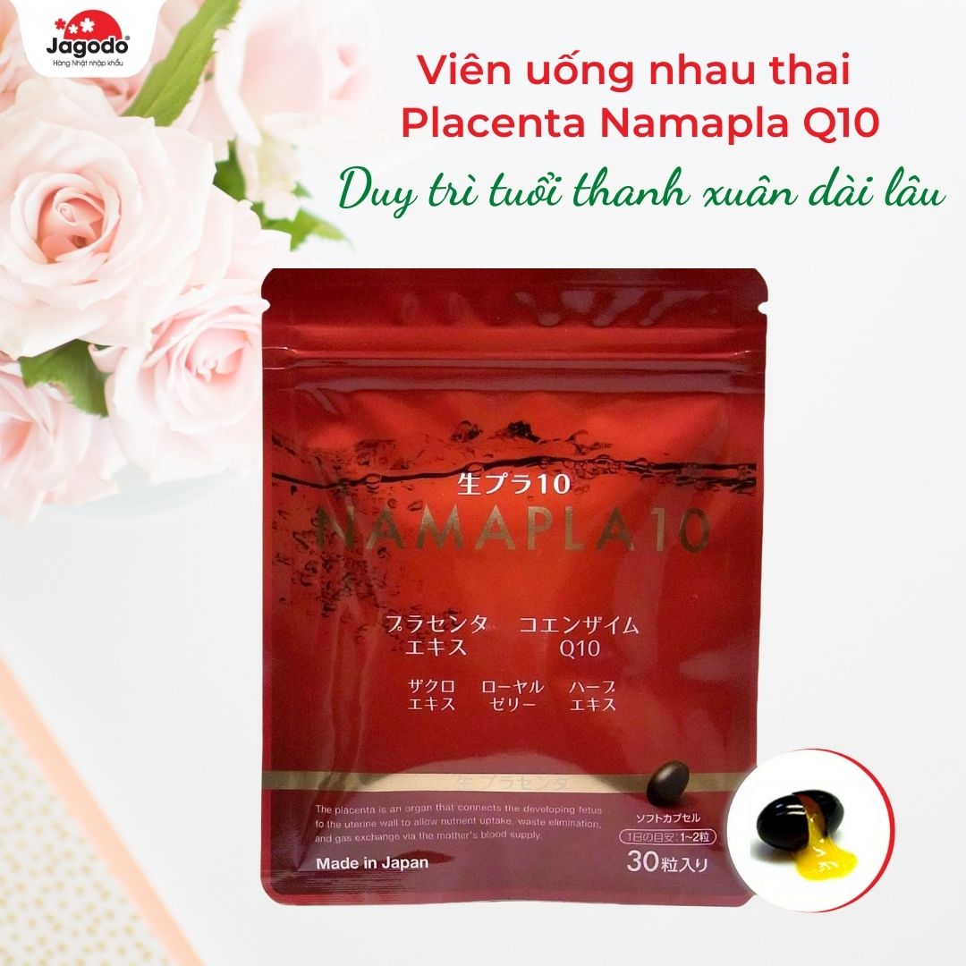 Viên uống nhau thai Placenta Namapla Q10 30 viên