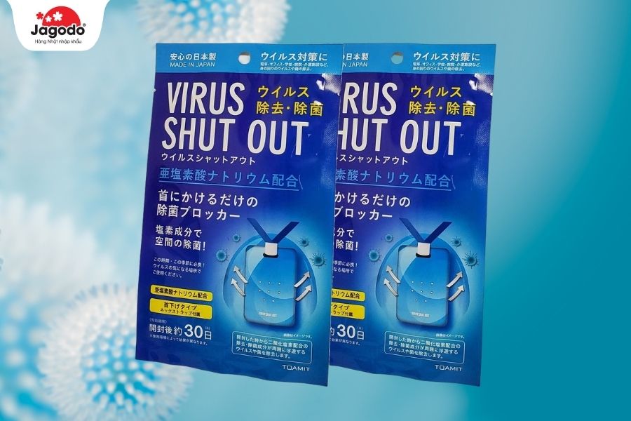 Thẻ đeo kháng khuẩn, chống virus Shut Out nội địa Nhật Bản