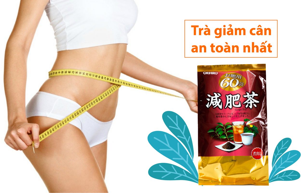 Trà thảo dược giảm mỡ bụng ORIHIRO Genpi Tea 60 gói