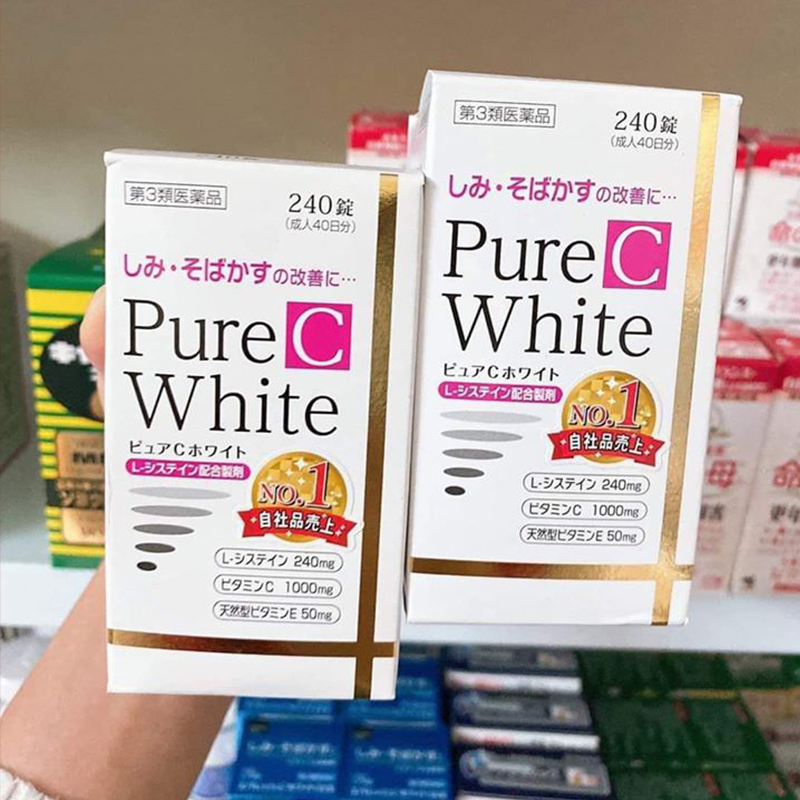 alt-tag Viên uống trắng da Pure White C Nhật Bản 240 viên