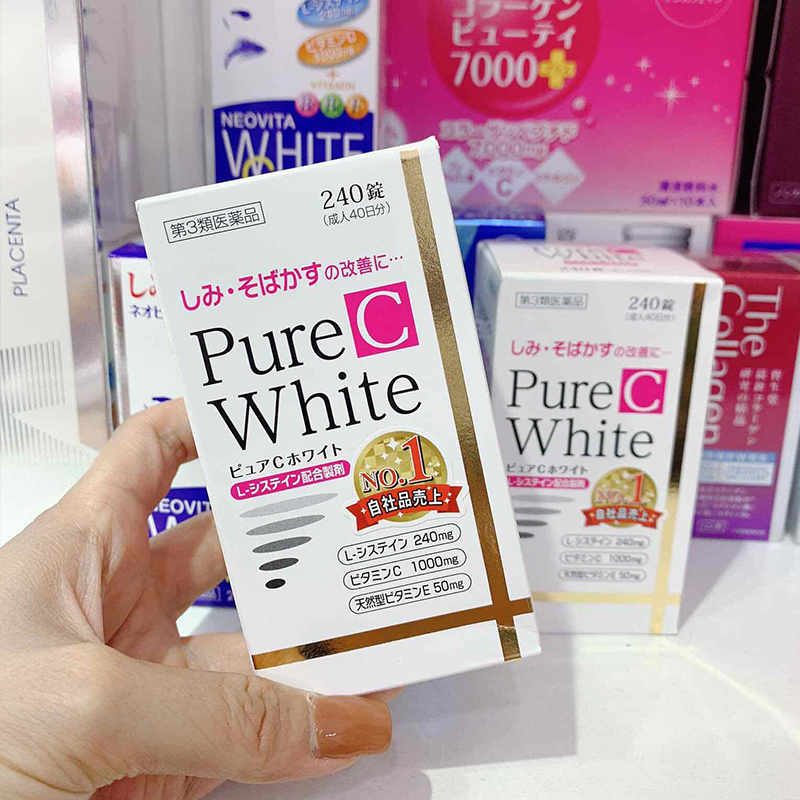 alt-tag Viên uống trắng da Pure White C Nhật Bản 240 viên