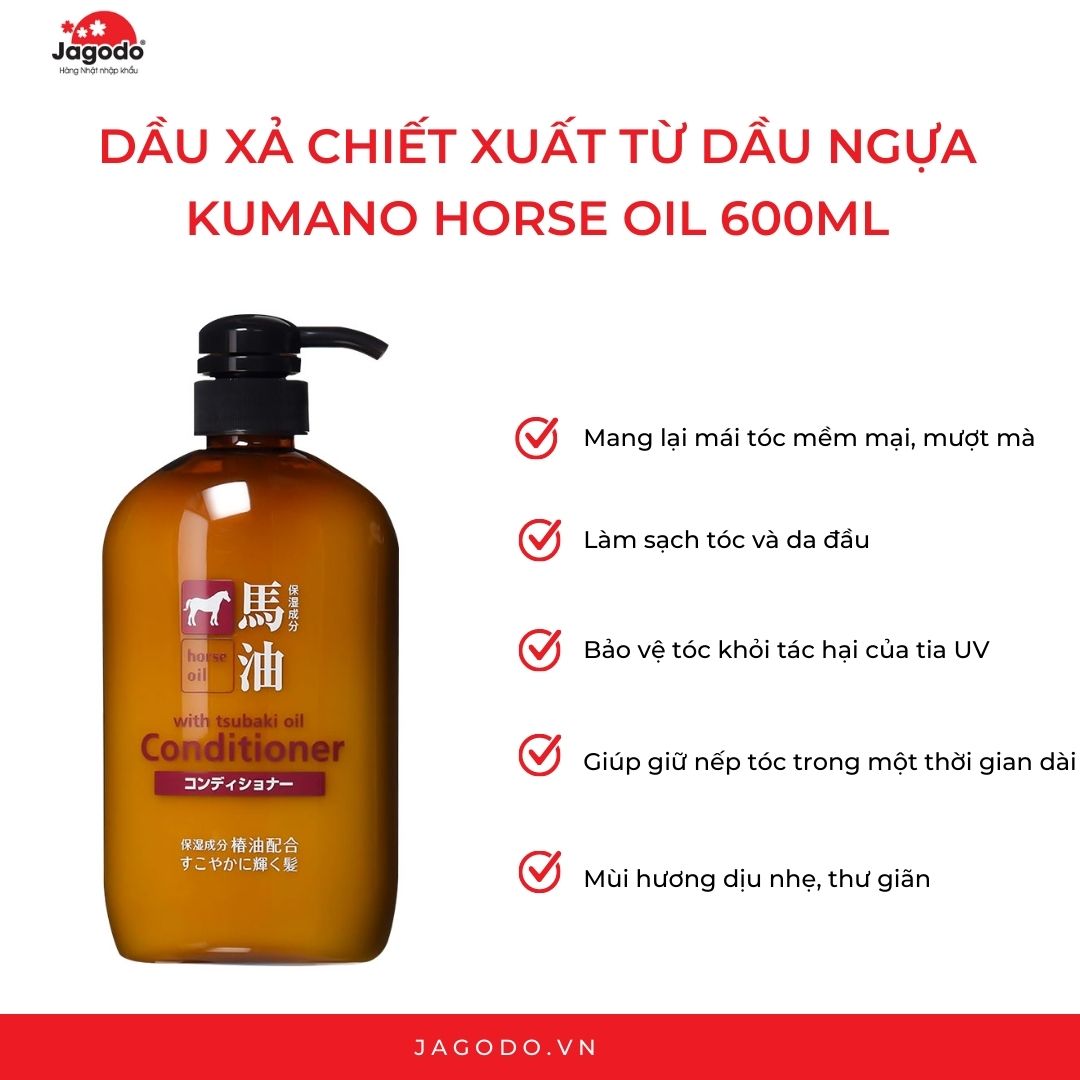 dầu xả chiết xuất từ dầu ngựa Kumano