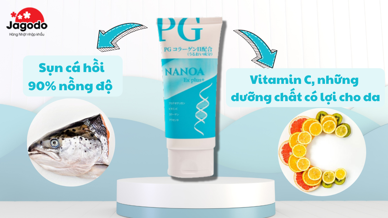 Thành phần của Kem PG collagen Nhật